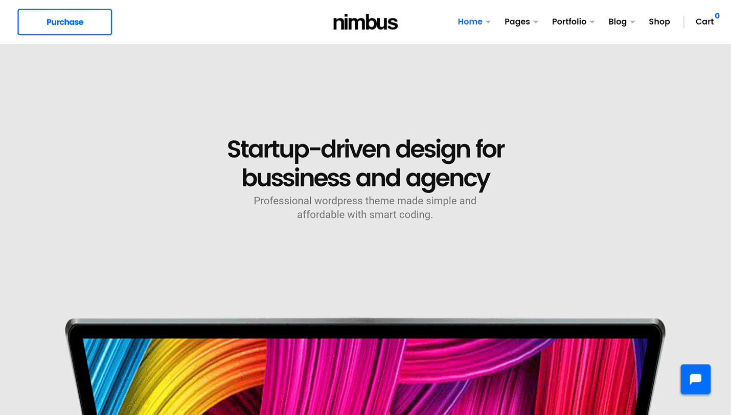 Nimbus - Startup and Technology WordPress Theme