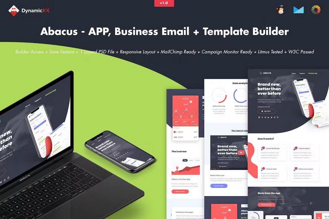 Abacus - Business Email Template for MailChimp