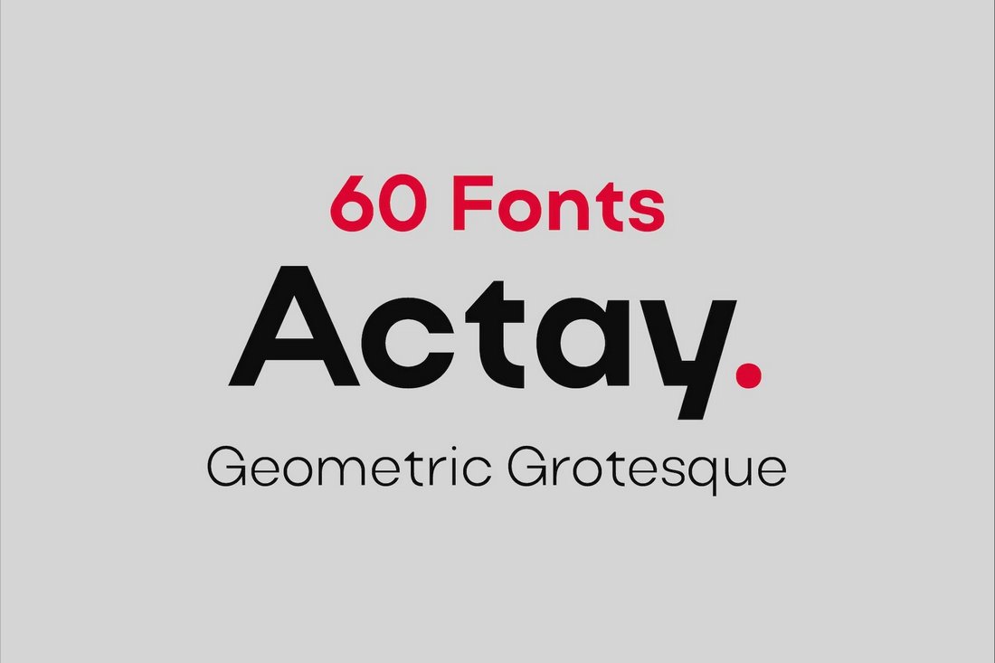 Actay - Free Geometric Final Cut Pro Fonts