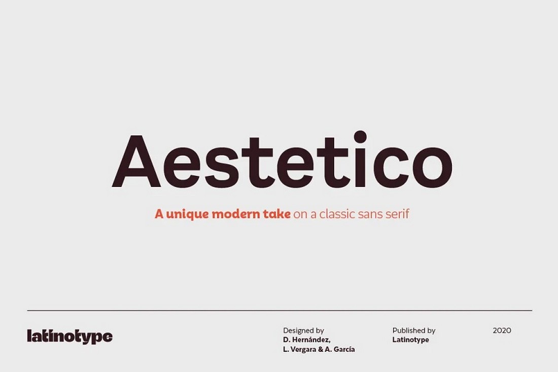 Aestetico - Free Minimal Font Family