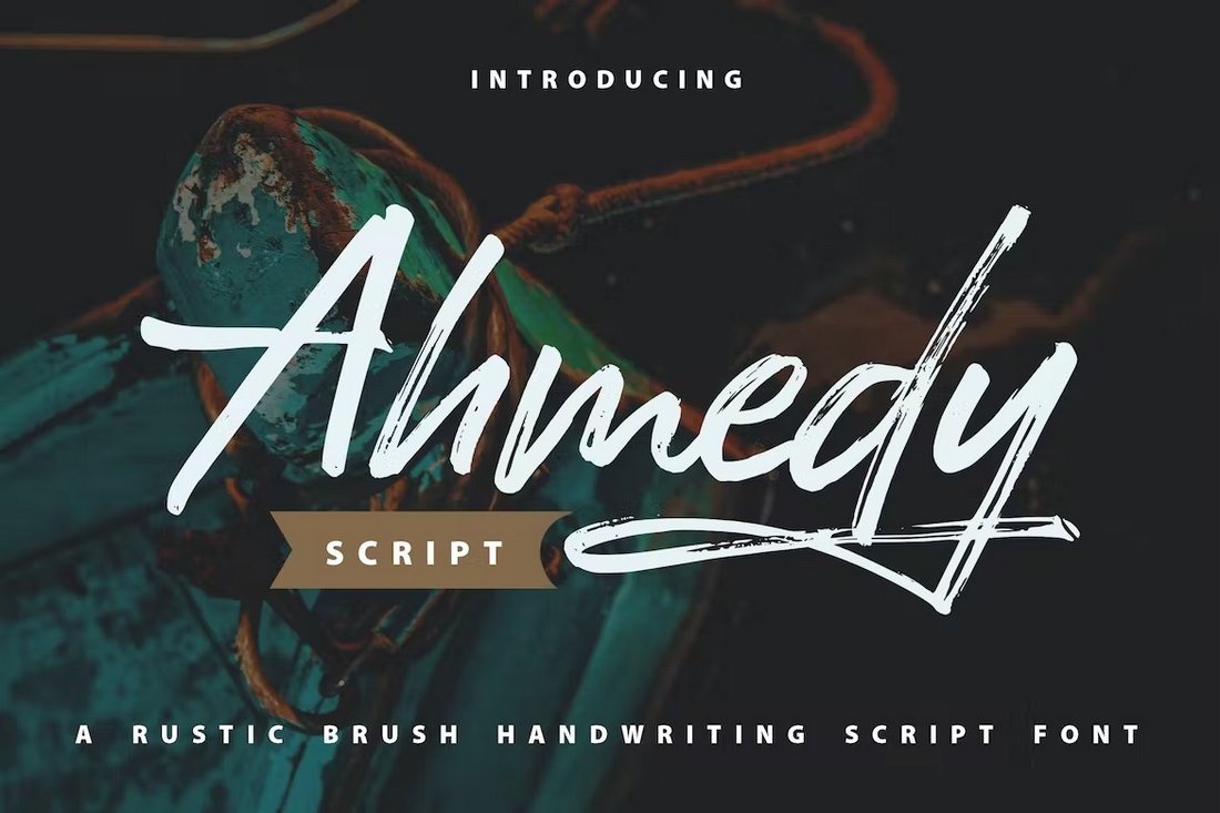 Ahmedy - Rustic Brush Handwriting Font