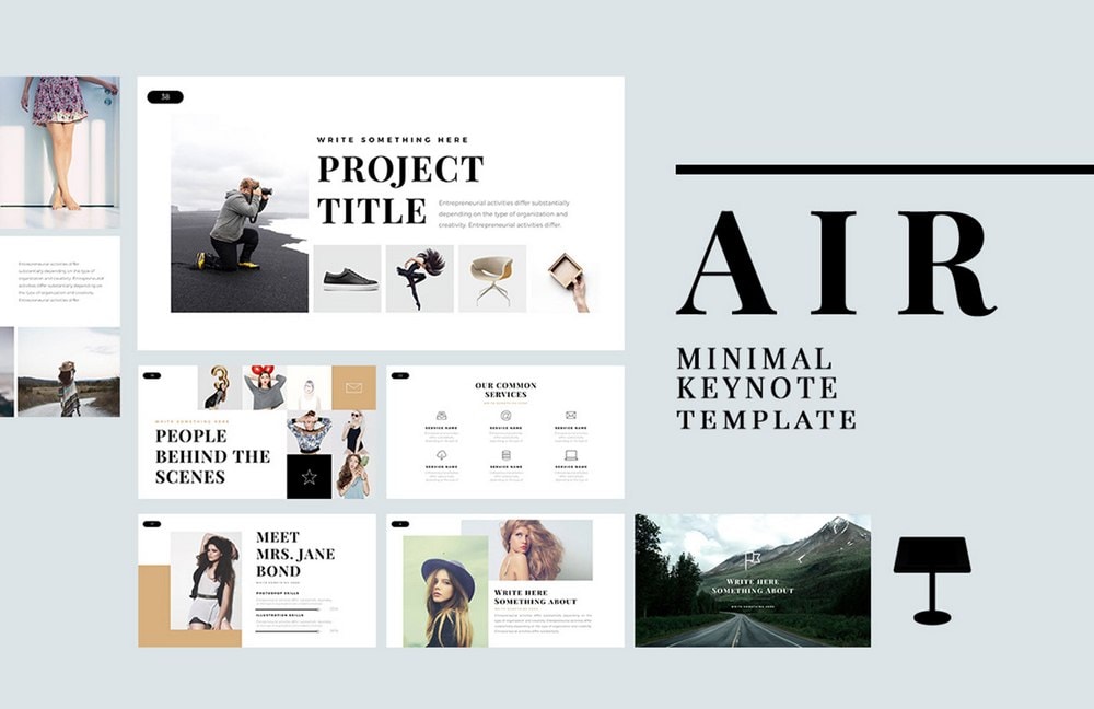 Air - Free Minimal Keynote Template