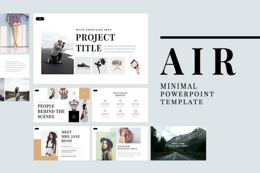 Air - Free Modern Powerpoint Template