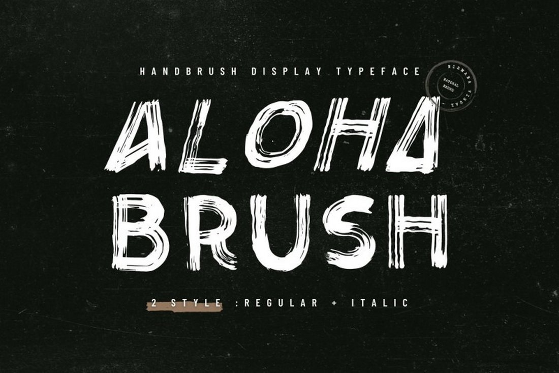 Aloha Brush - Free Paint Brush Font