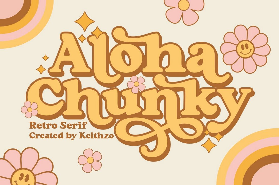 Aloha Chunky - Free Retro Serif Font