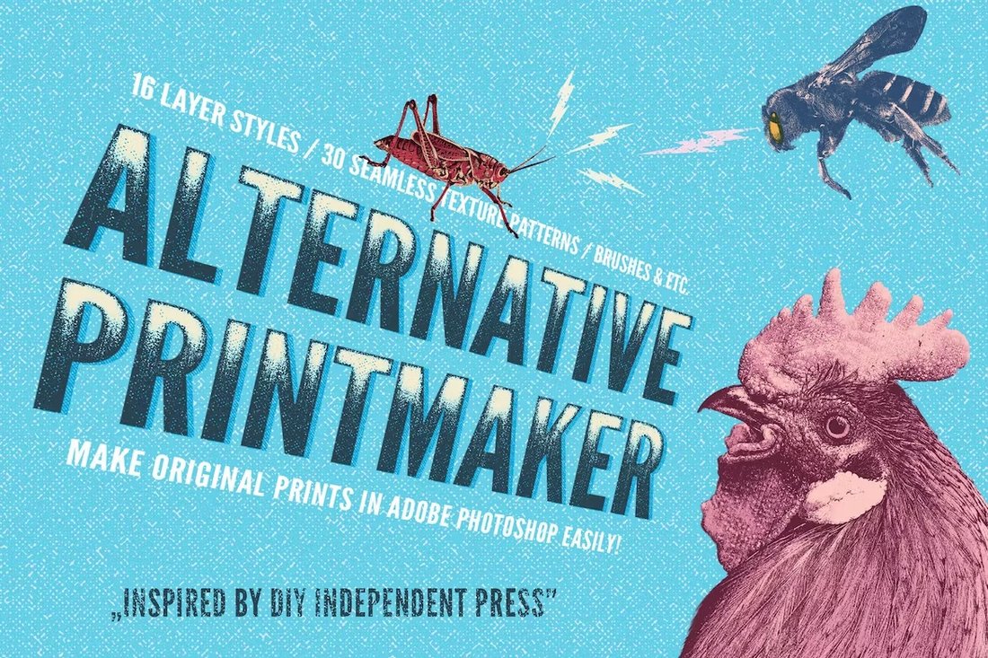 Alternative Printmaker - Patterns, & Texture Brushes