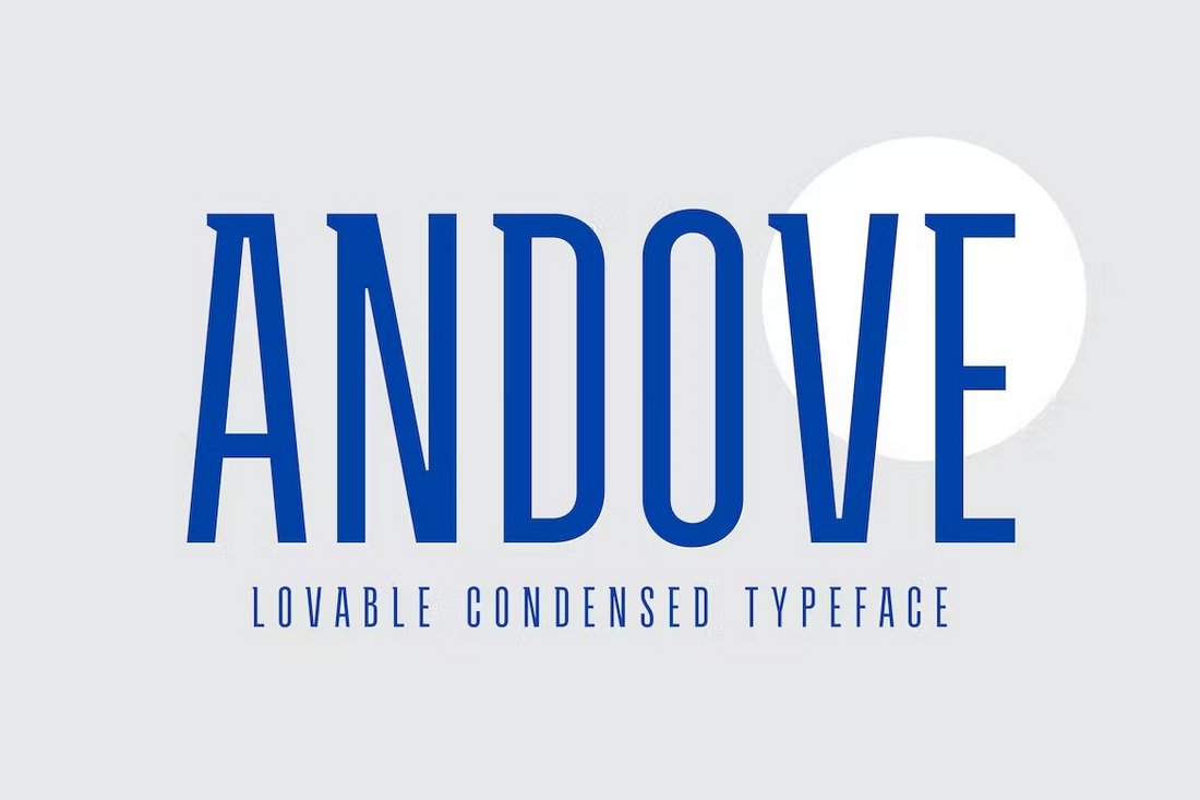 Andove - Tall & Narrow Condensed Font