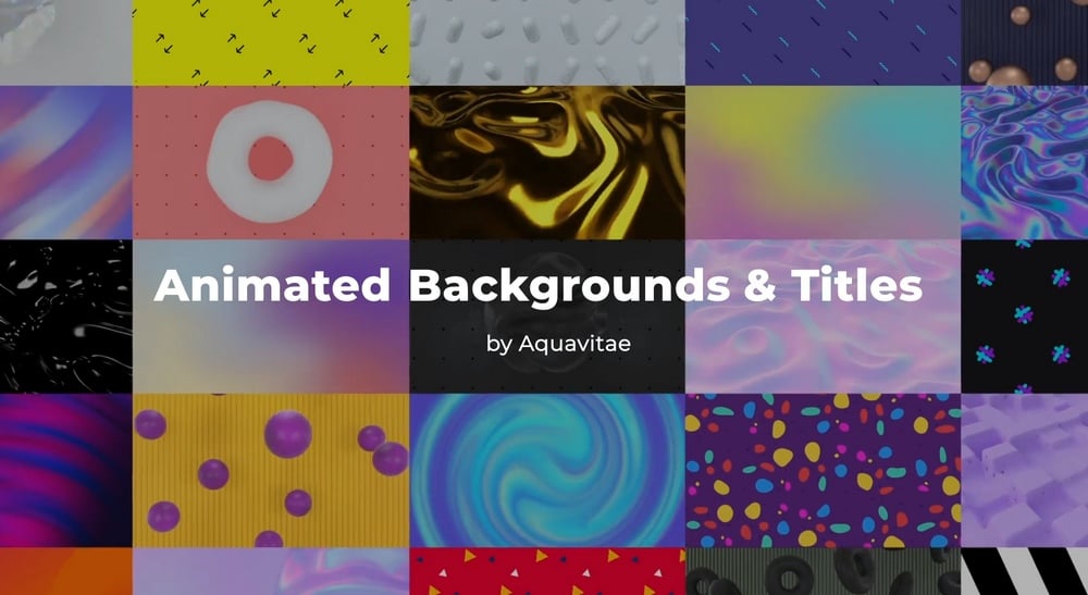 Animated Backgrounds & Titles After Effects Templates
