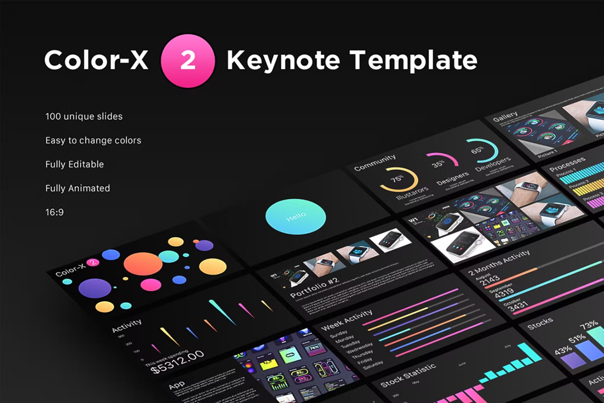 Animated Keynote template