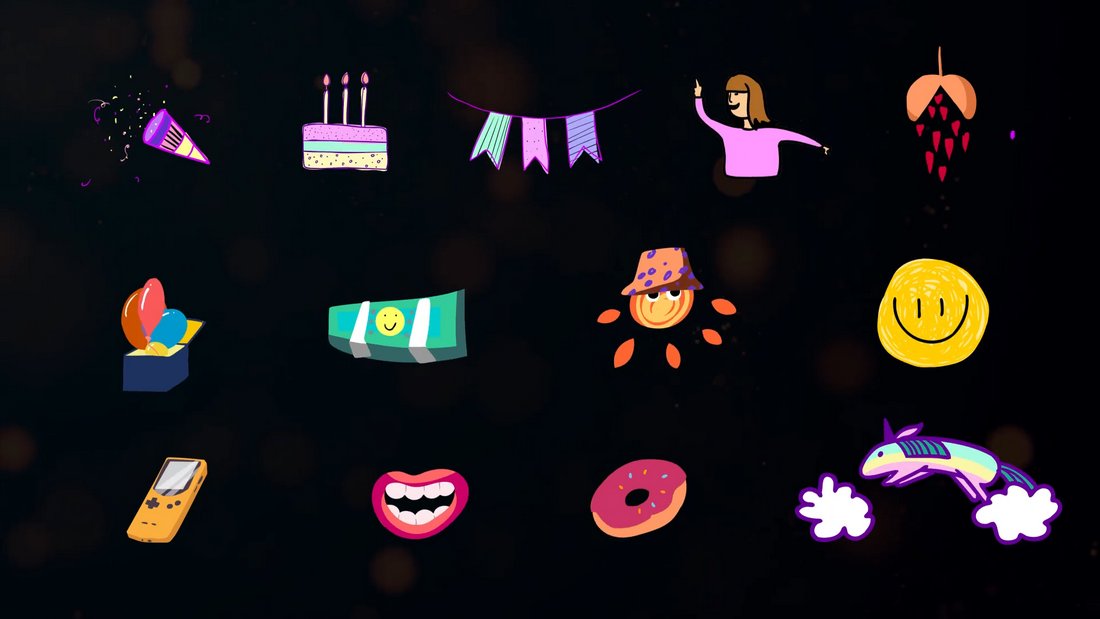 Animated Party Stickers for Final Cut Pro