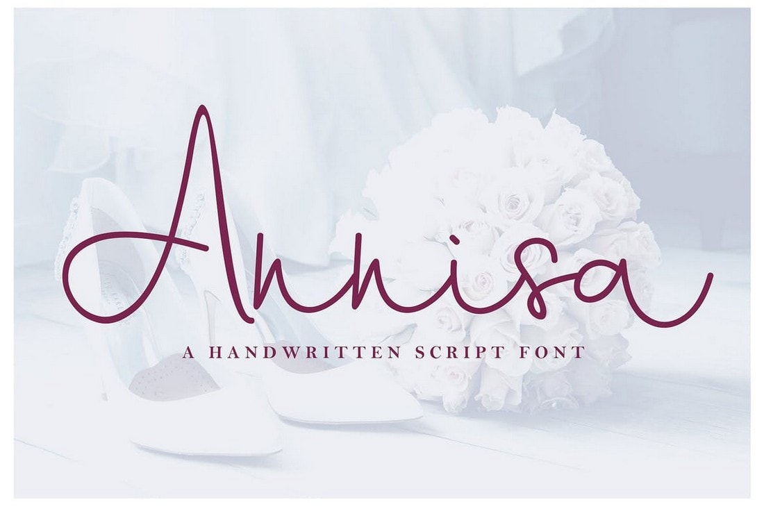 Annisa - Handwritten Cursive Script Font