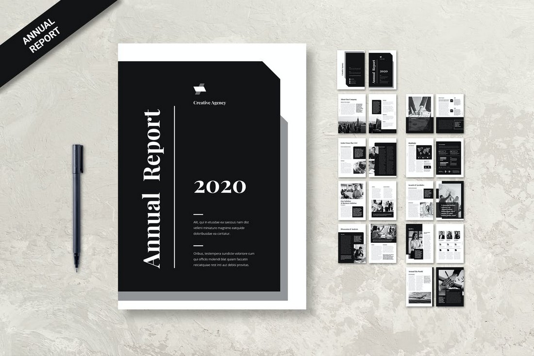 annual report template free download annual report template