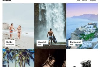 aperture portfolio free wordpress photography theme wordpress photography theme