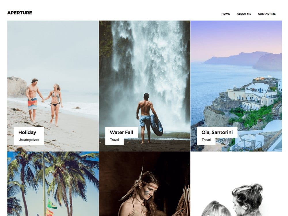 Aperture Portfolio - Free WordPress Photography Theme