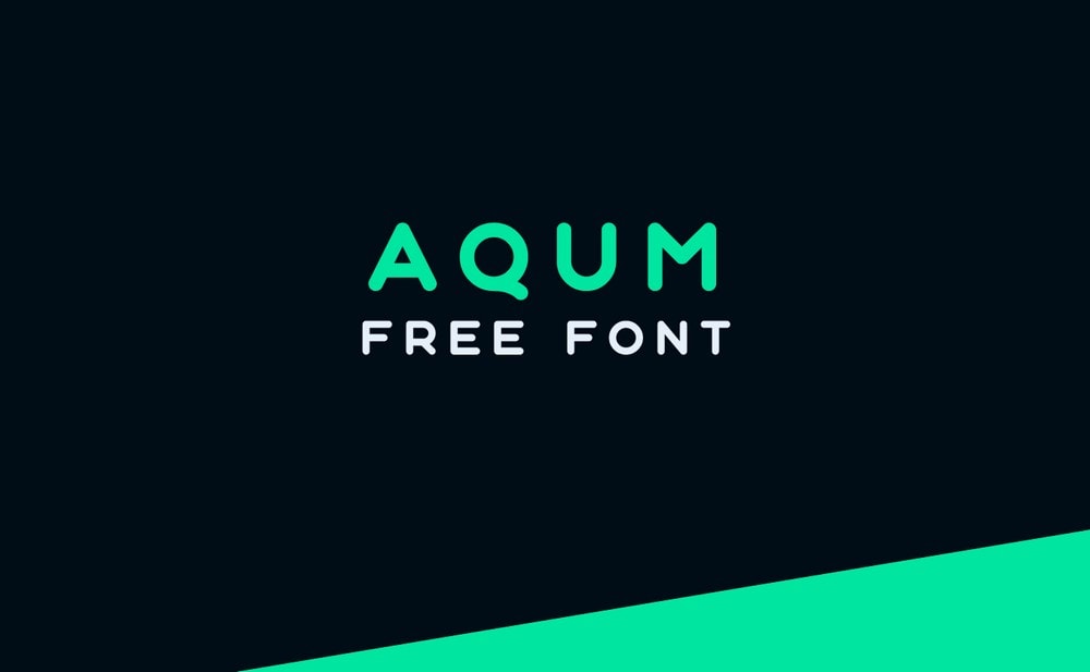 Aqum - Free Minimal Sans Logo Font