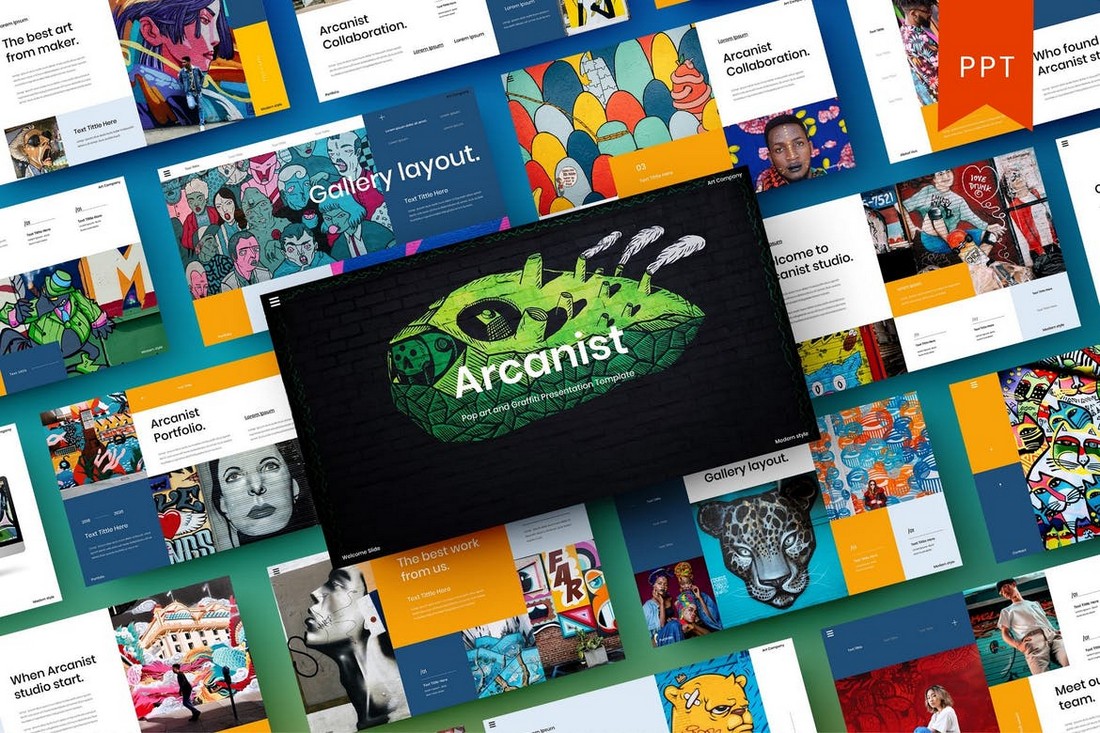 Arcanist - Pop Art PowerPoint Template