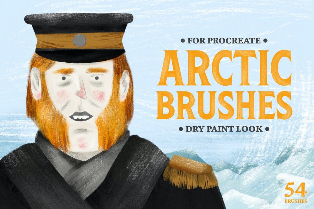 Arctic Dry Brushes for Procreate