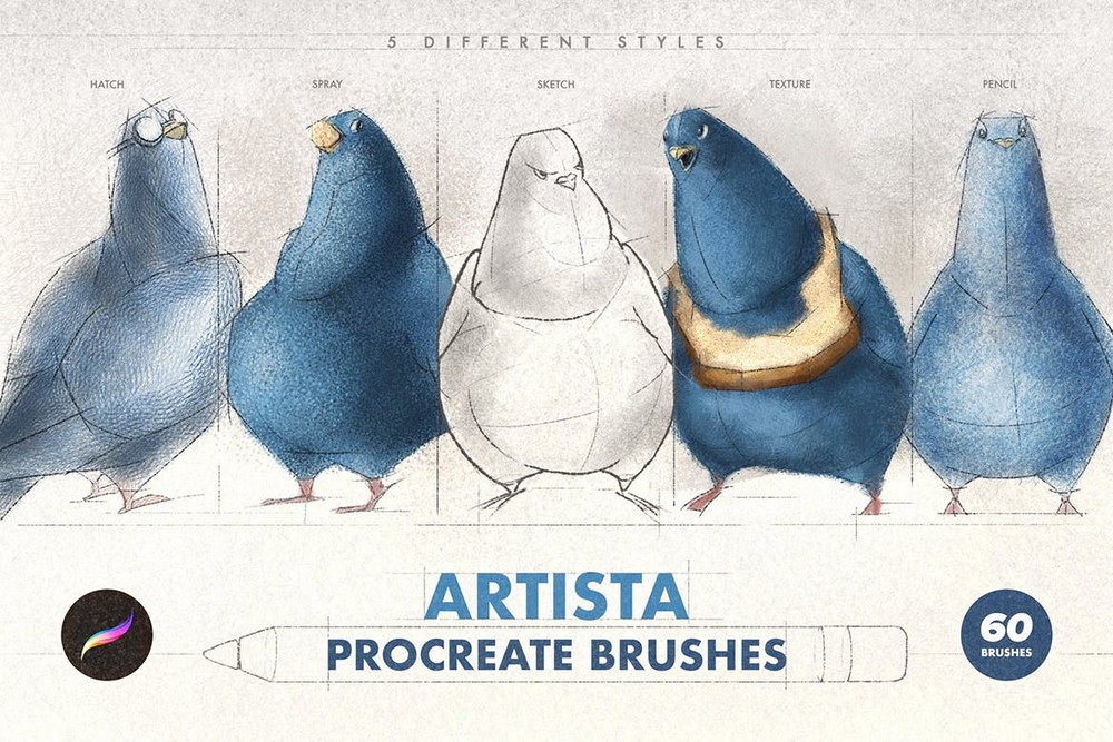 Artista - 60 Procreate Brushes