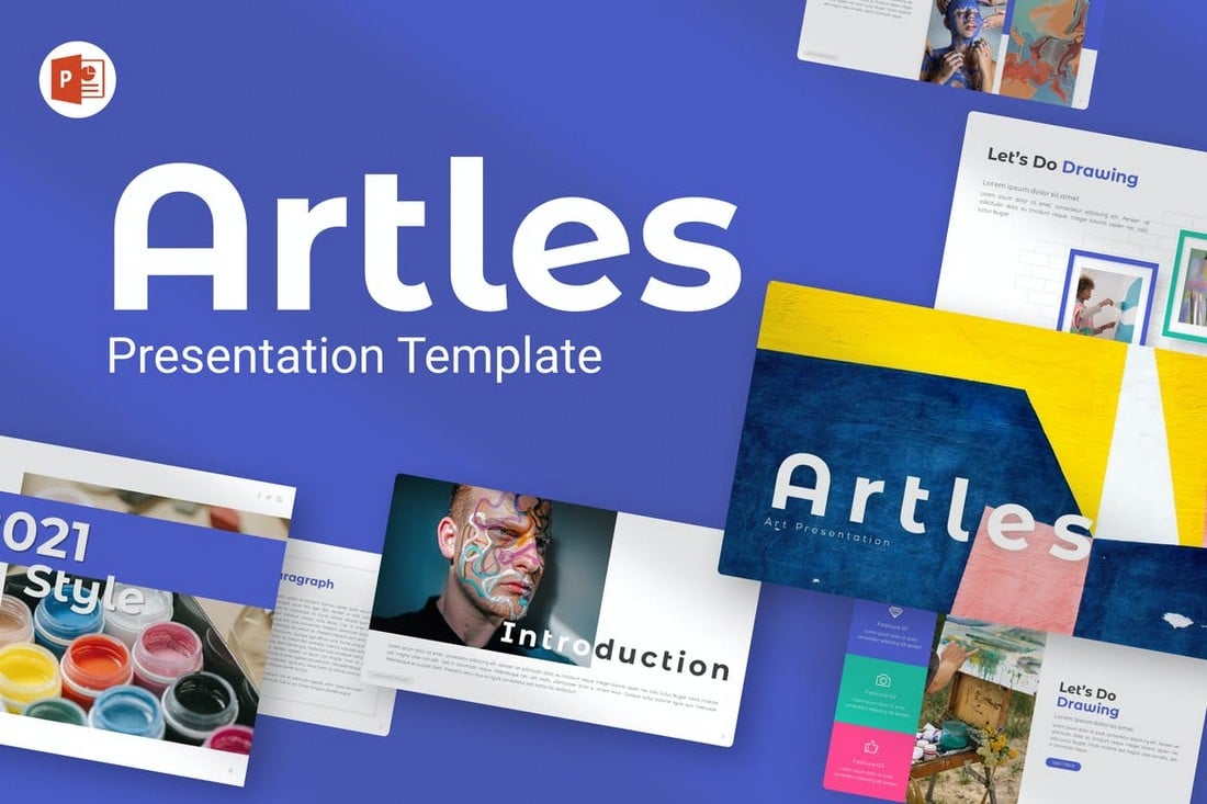 Seni Artles - Templat PowerPoint Kreatif