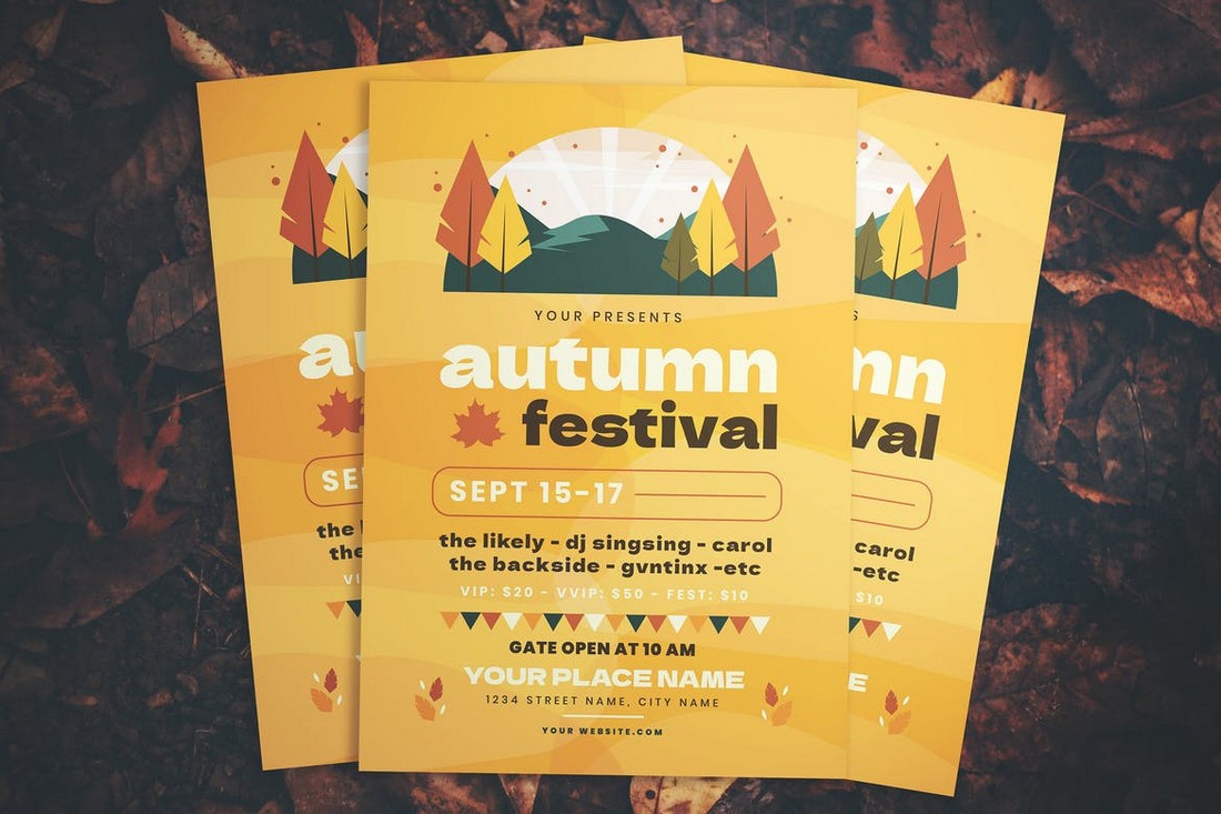 Autumn Festival Flyer Template