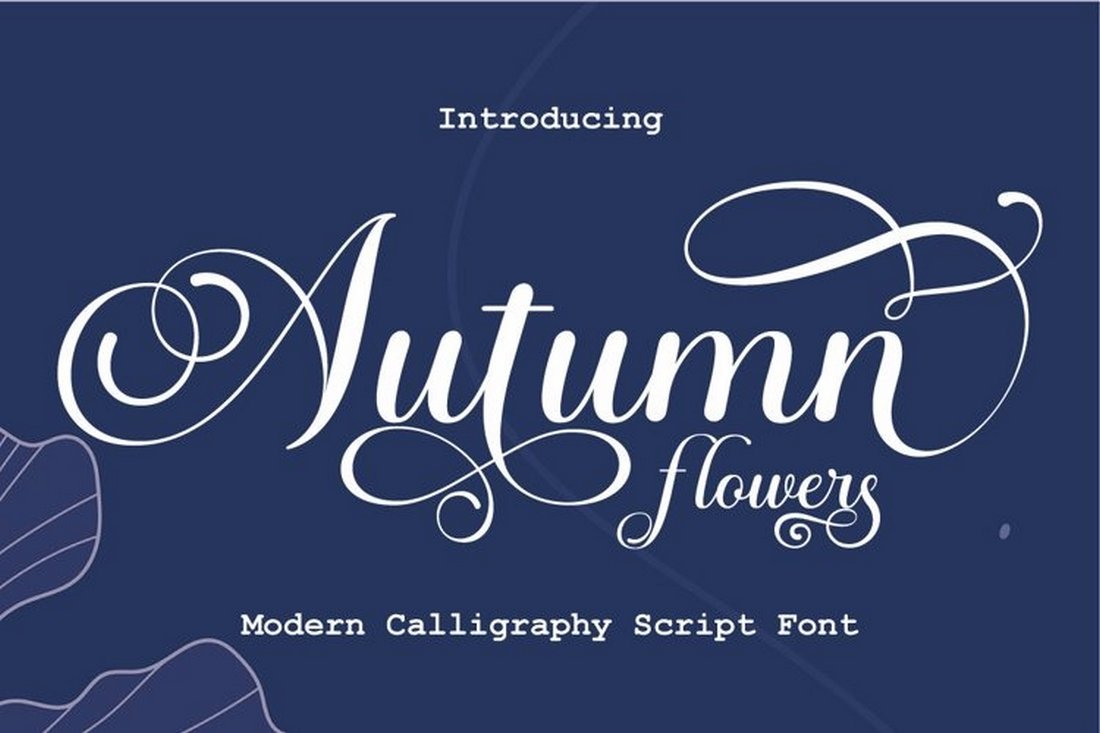 Autumn Flowers - Free Script Font