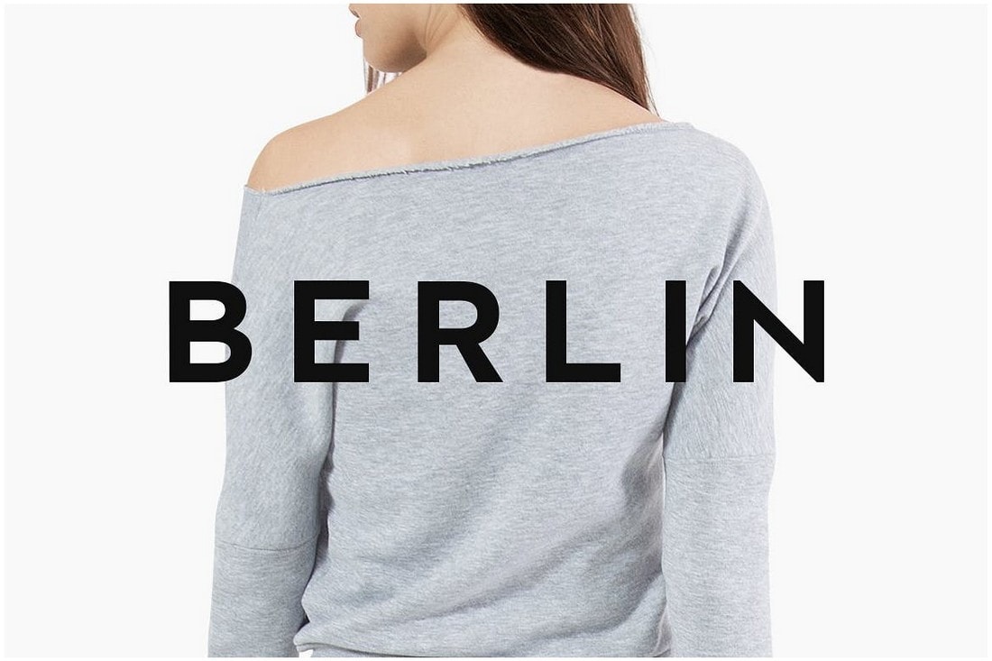 BERLIN - Clean Modern Poster Font