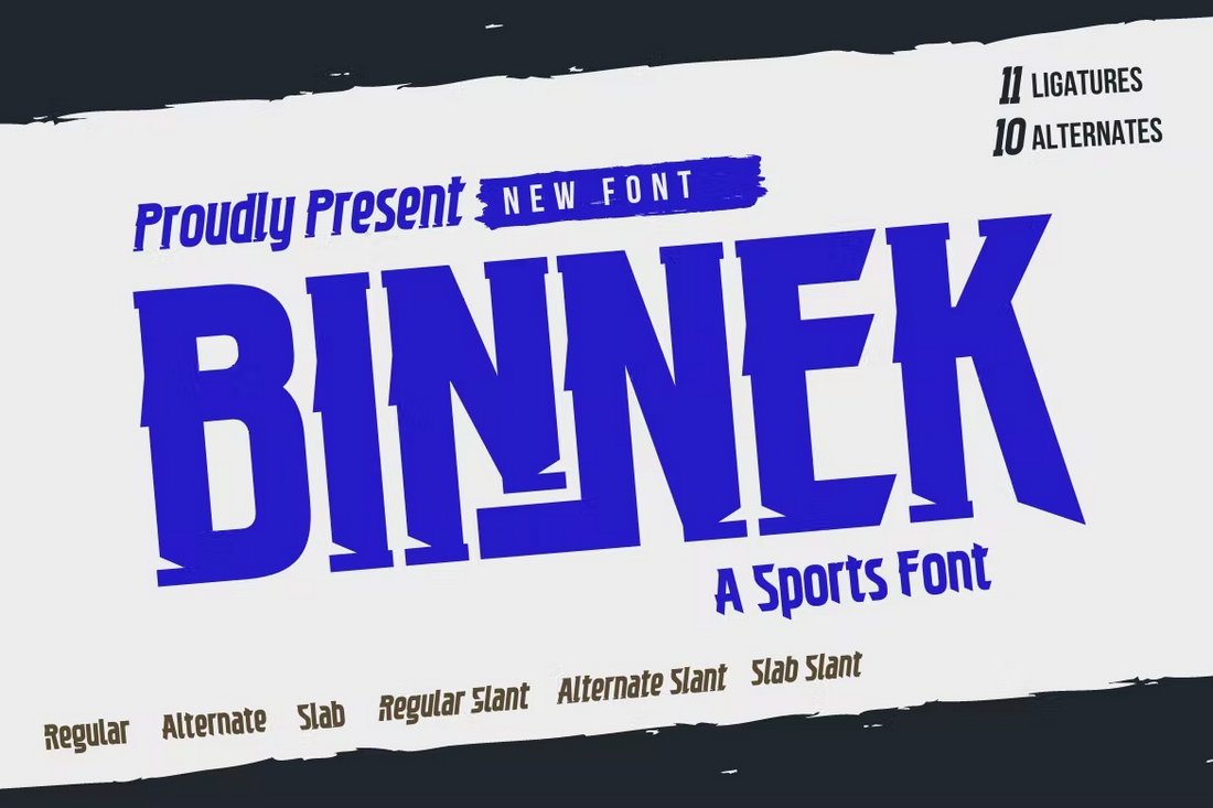 BINNEK - Athletic Sports Font