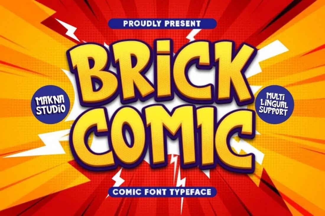 BRICK COMIC - Free Cartoon Font