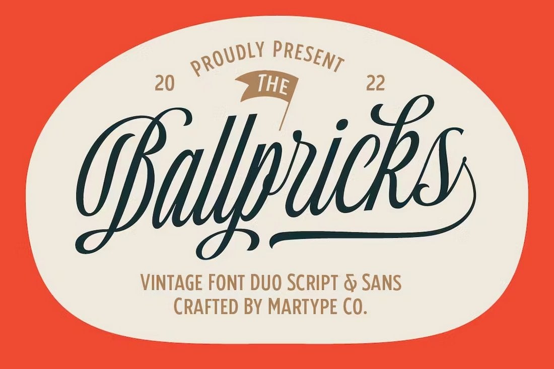 Ballpricks - Vintage Script & Sans Fonts