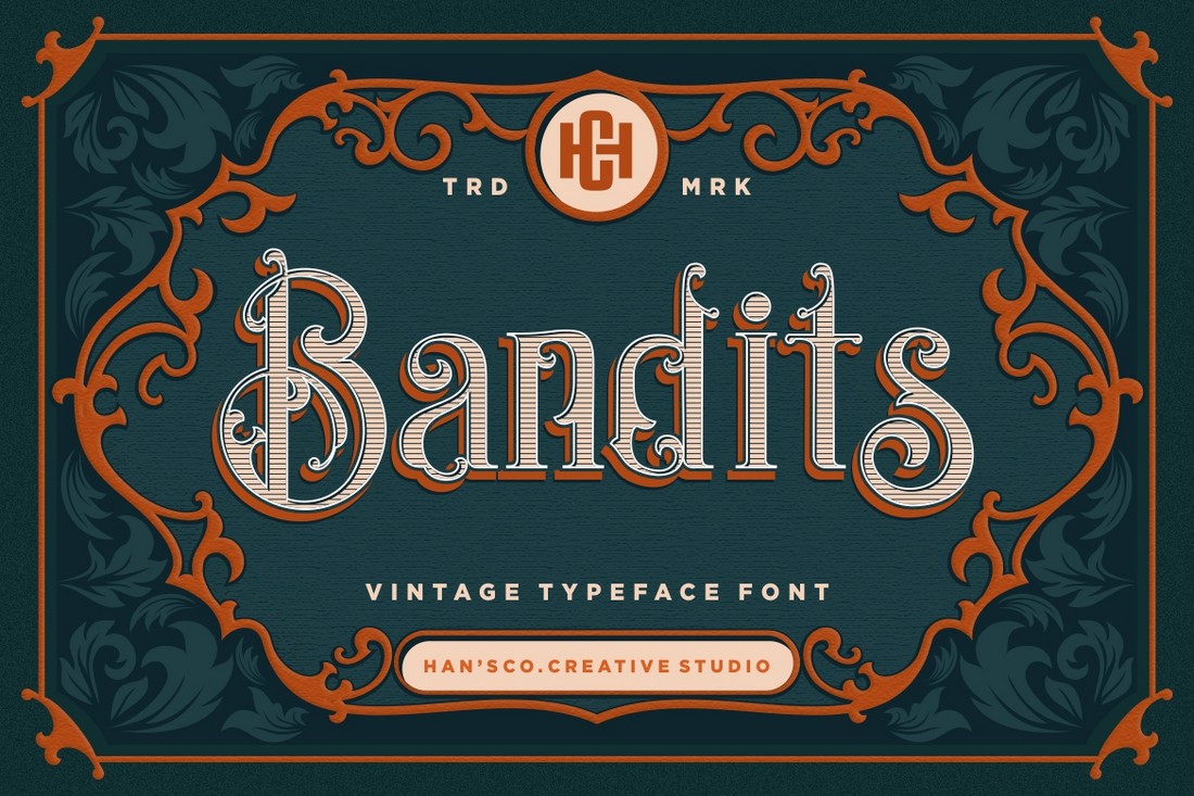 Bandits - Free Art Nouveau Font