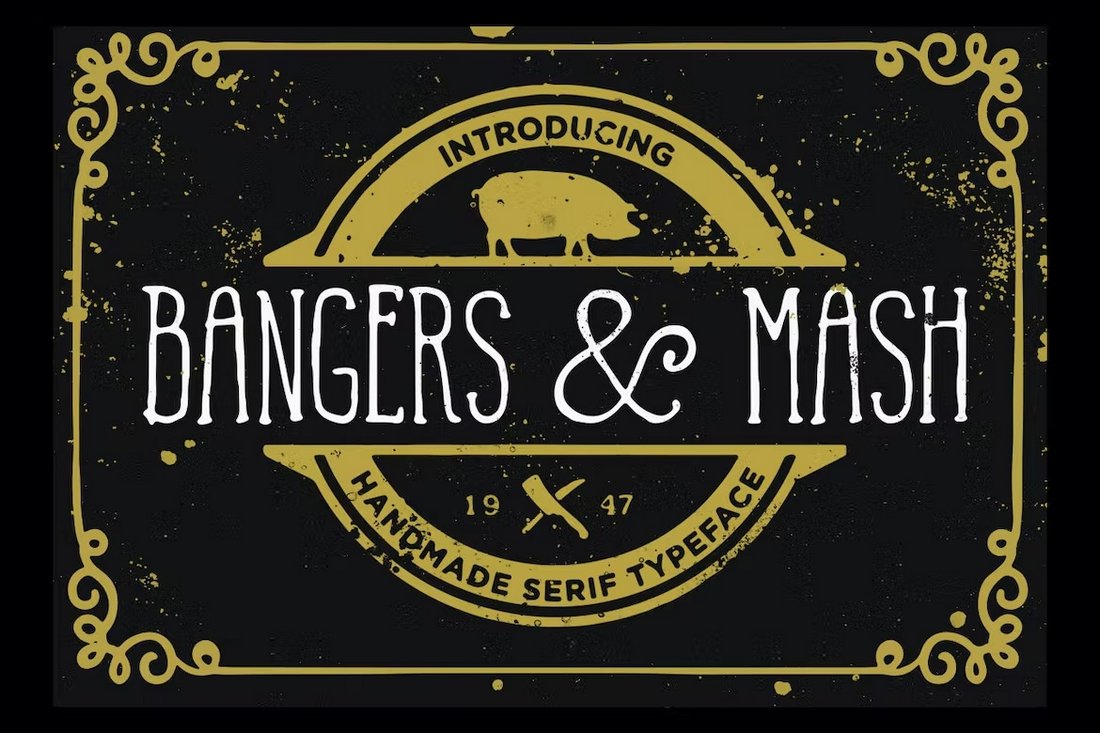 Bangers and Mash Rustic Font