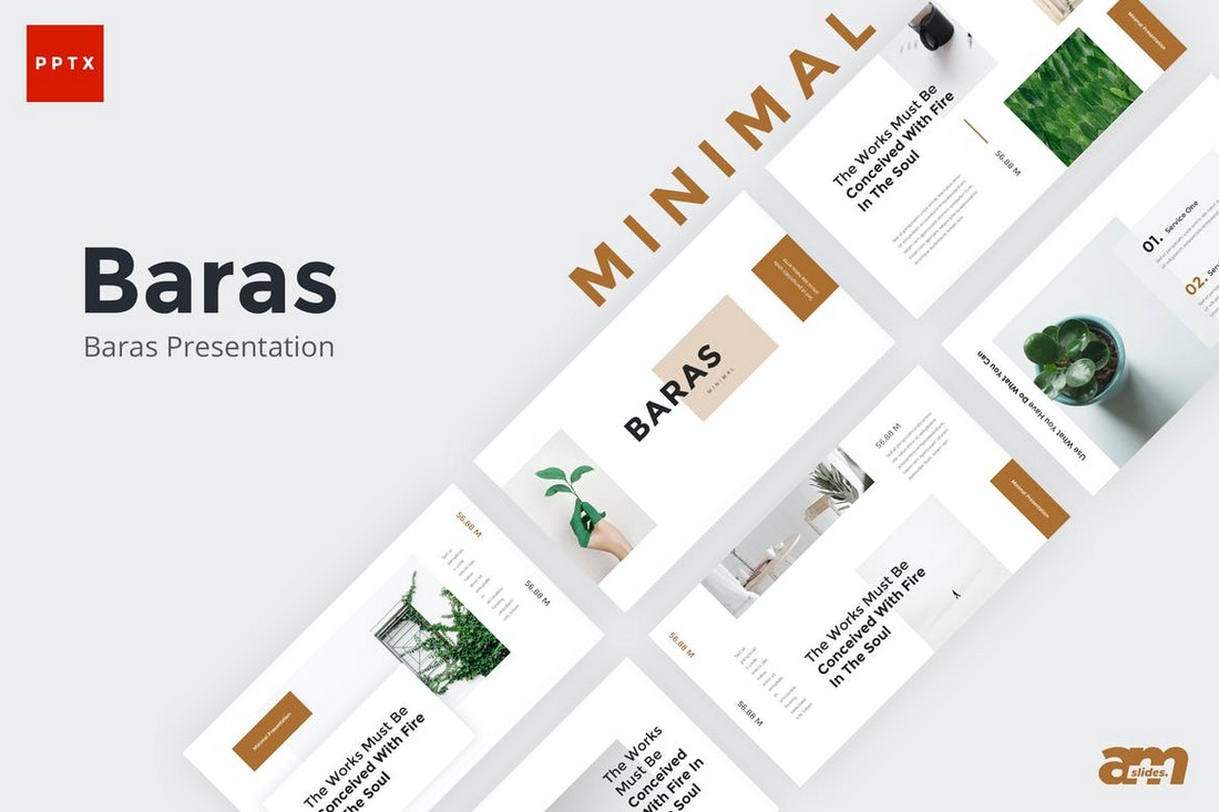 Baras - Creative Minimal Powerpoint Template