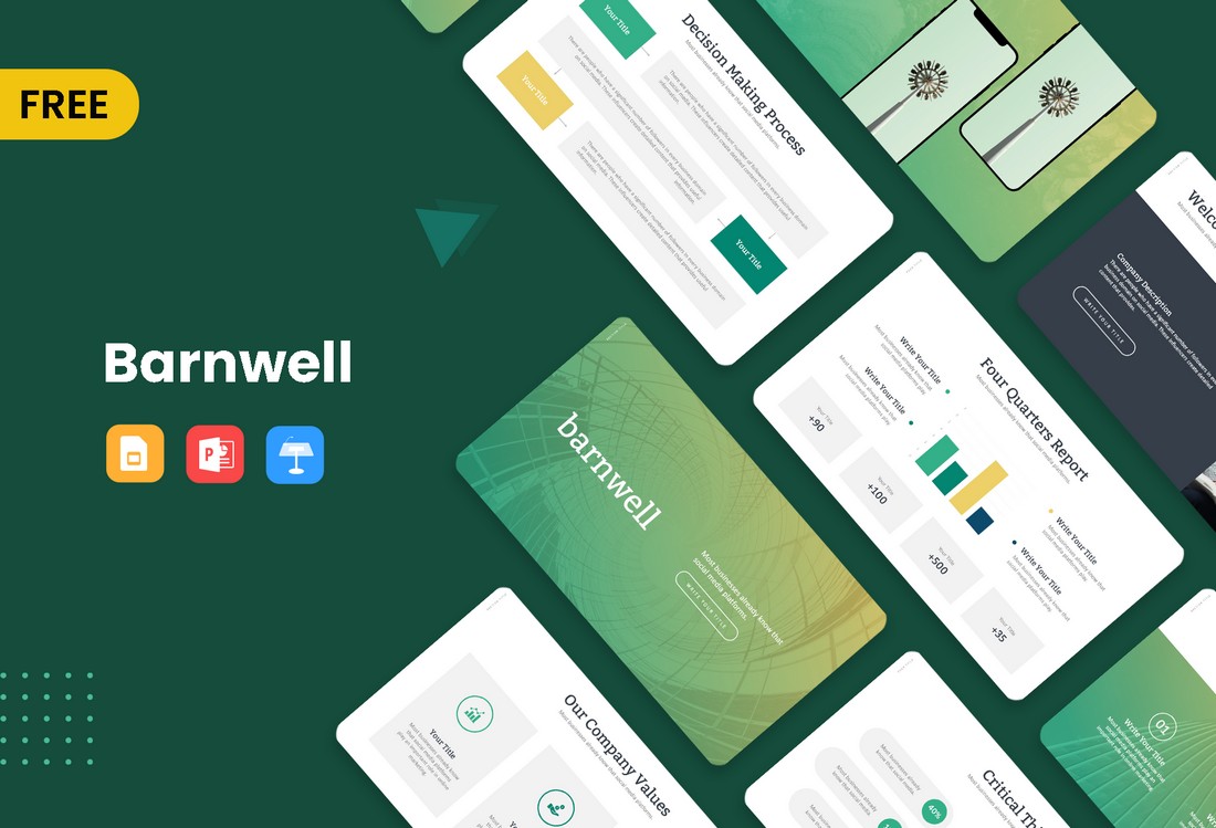 Barnwell Free Business Consulting PowerPoint Template