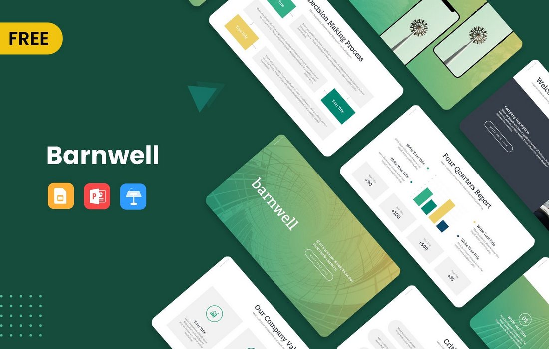 Barnwell - Free PowerPoint Template for Business Presentations