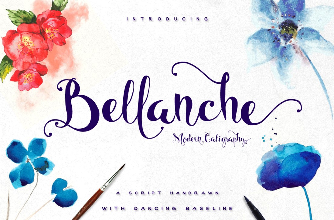 Bellanche - Free Calligraphy Wedding Font