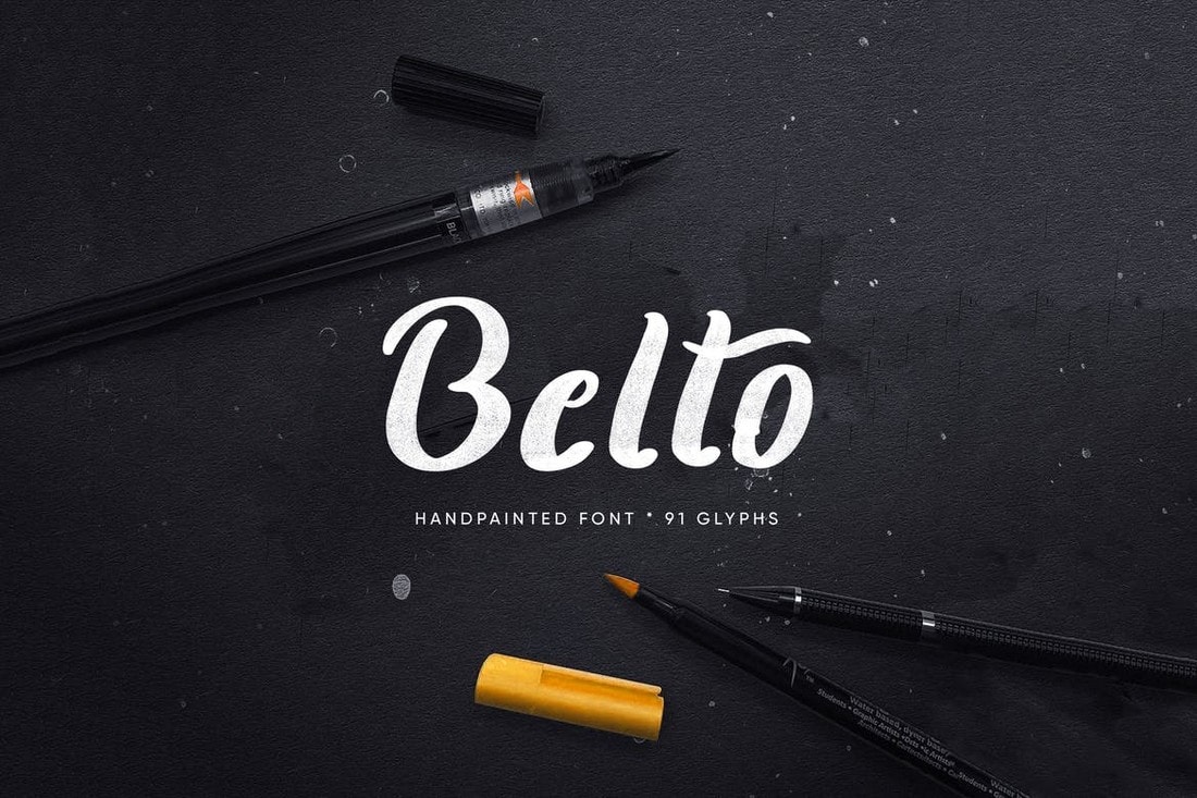 Belto Font - Textured & Hand-Painted Font