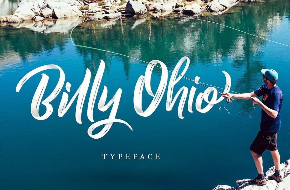 Billy Ohio - Free Brush Poster Font