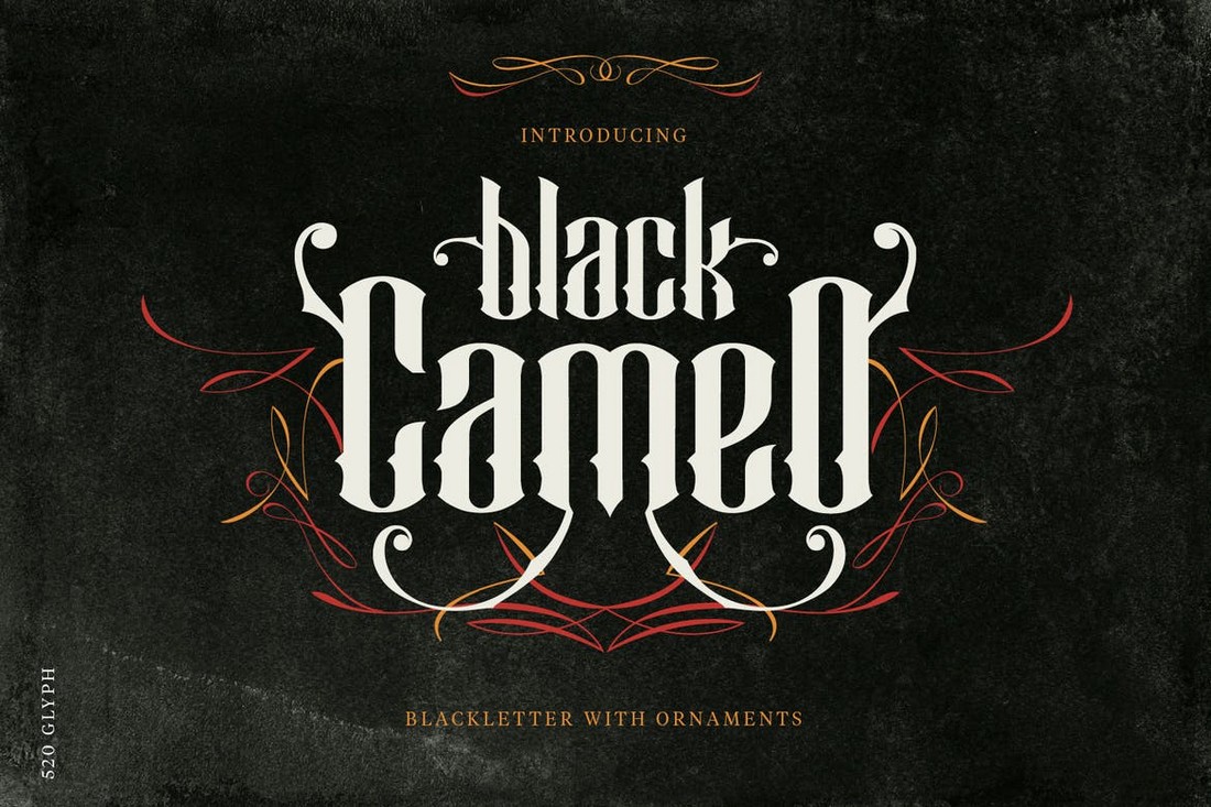 Black Cameo - Heavy Metal Font