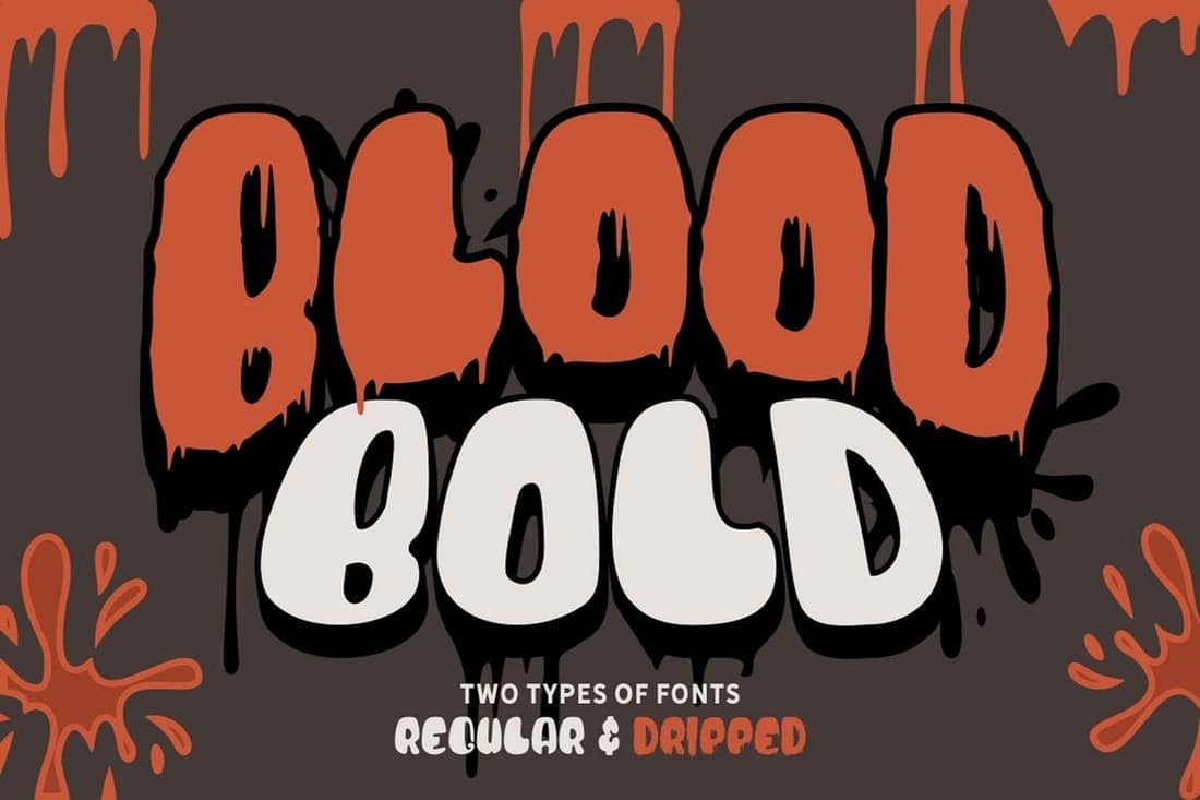 Blood Bold - Fun Halloween Fonts