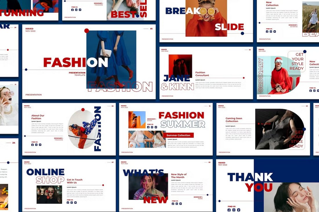 Bold Fashion Presentation Powerpoint Template