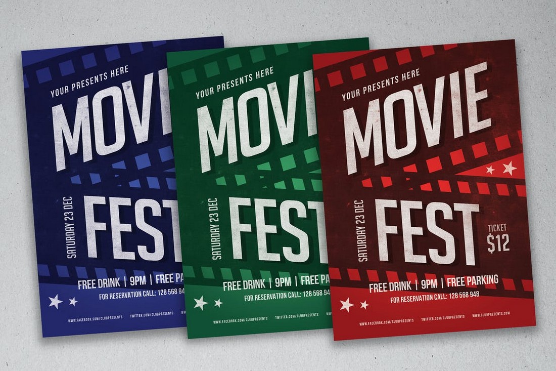 Bold Film Festival Flyer Template