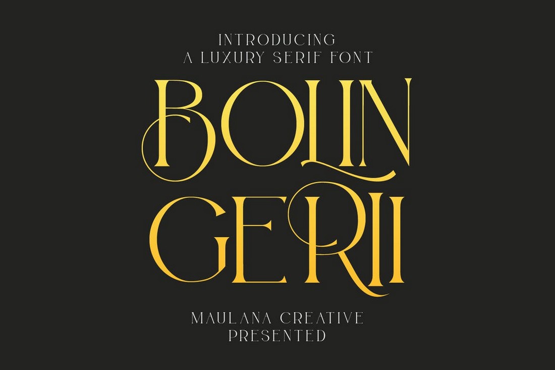 Bolin Gerii - Luxury Art Nouveau Serif Font