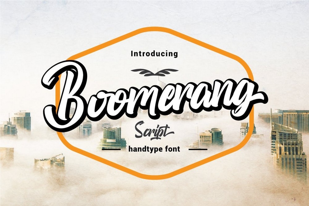 Boomerang - Stylish Script Logo Font