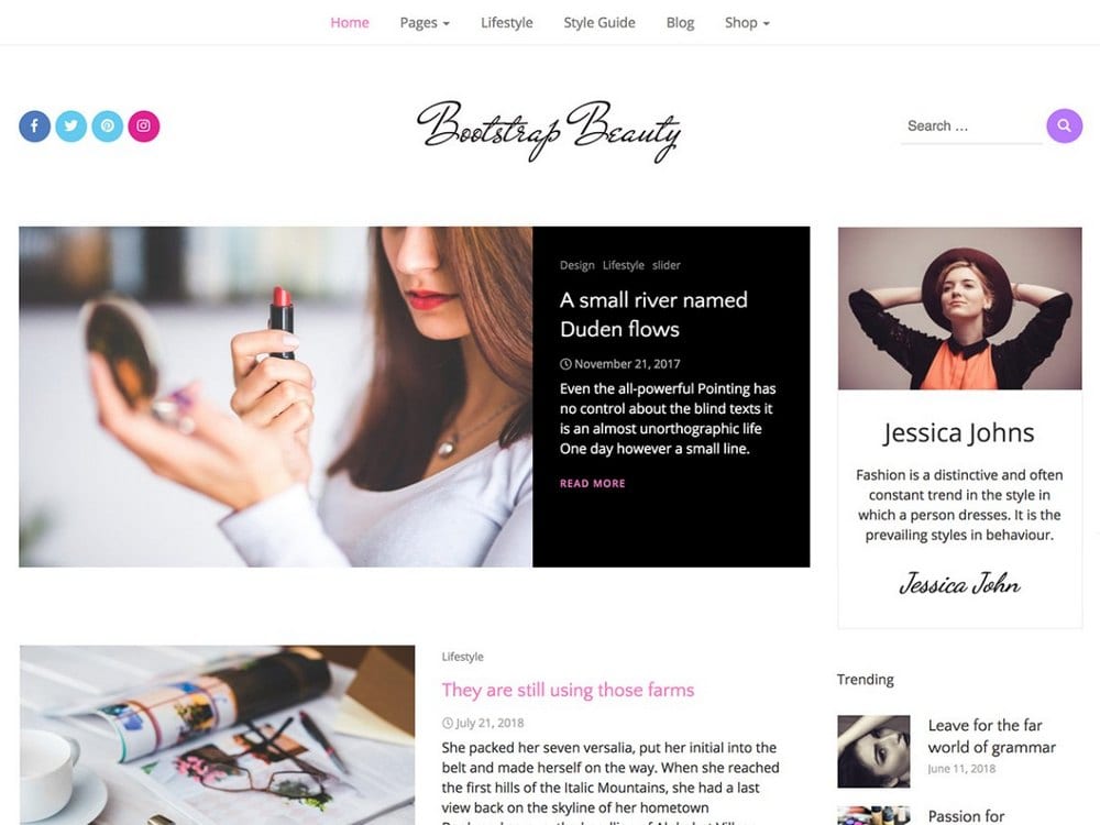 Bootstrap Beauty-free-wordpress-theme