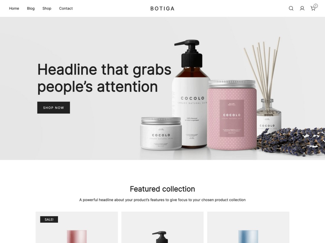 Botiga - Free Minimal eCommerce WordPress Theme