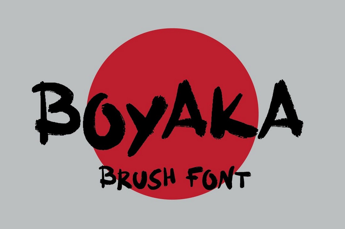 Boyaka - Japanese Brush Font