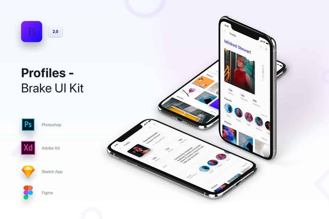 Brake UI Kit - User Profiles Templates