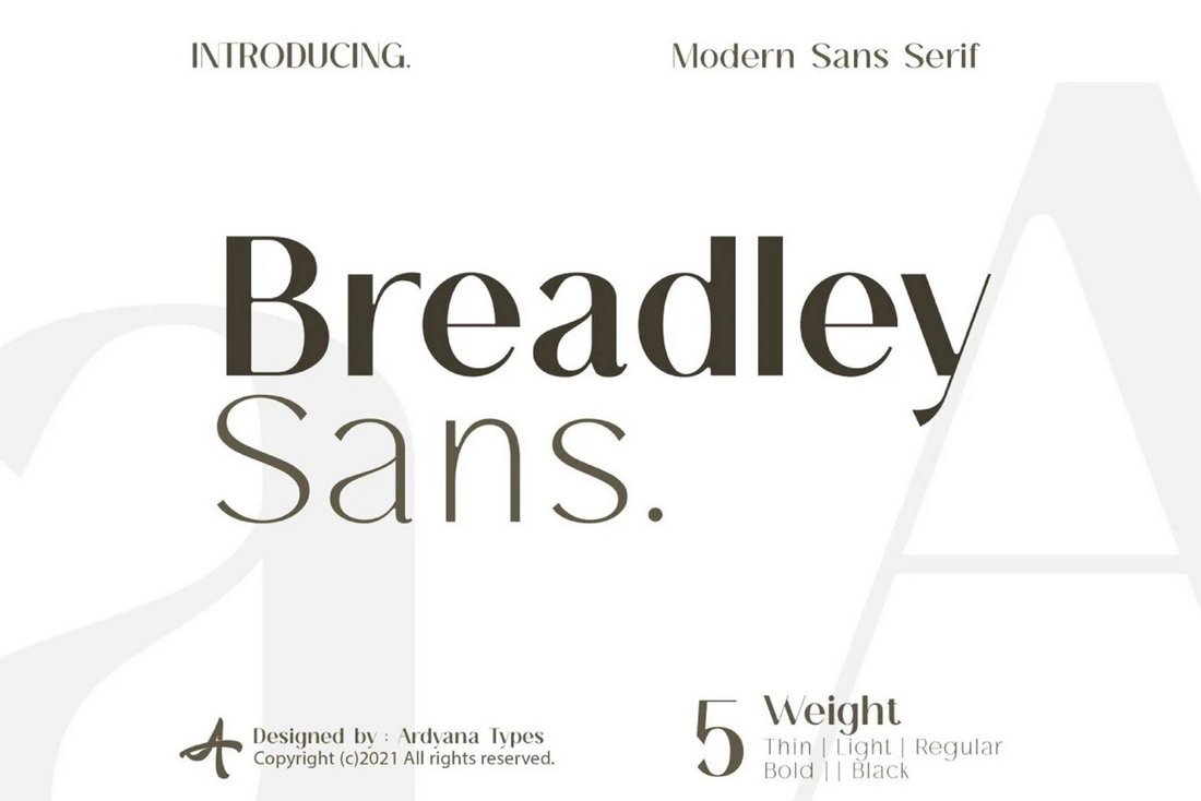 Breadley Sans - Free Sans Serif Fonts