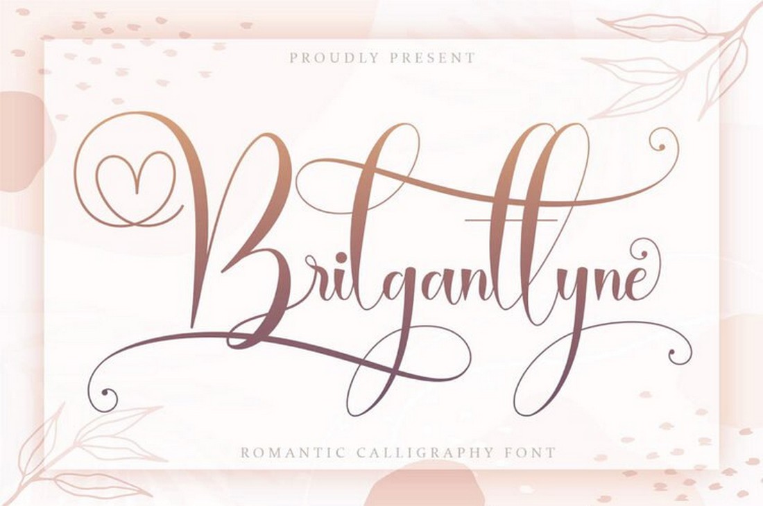 Brilganttyne - Free Wedding Calligraphy Font