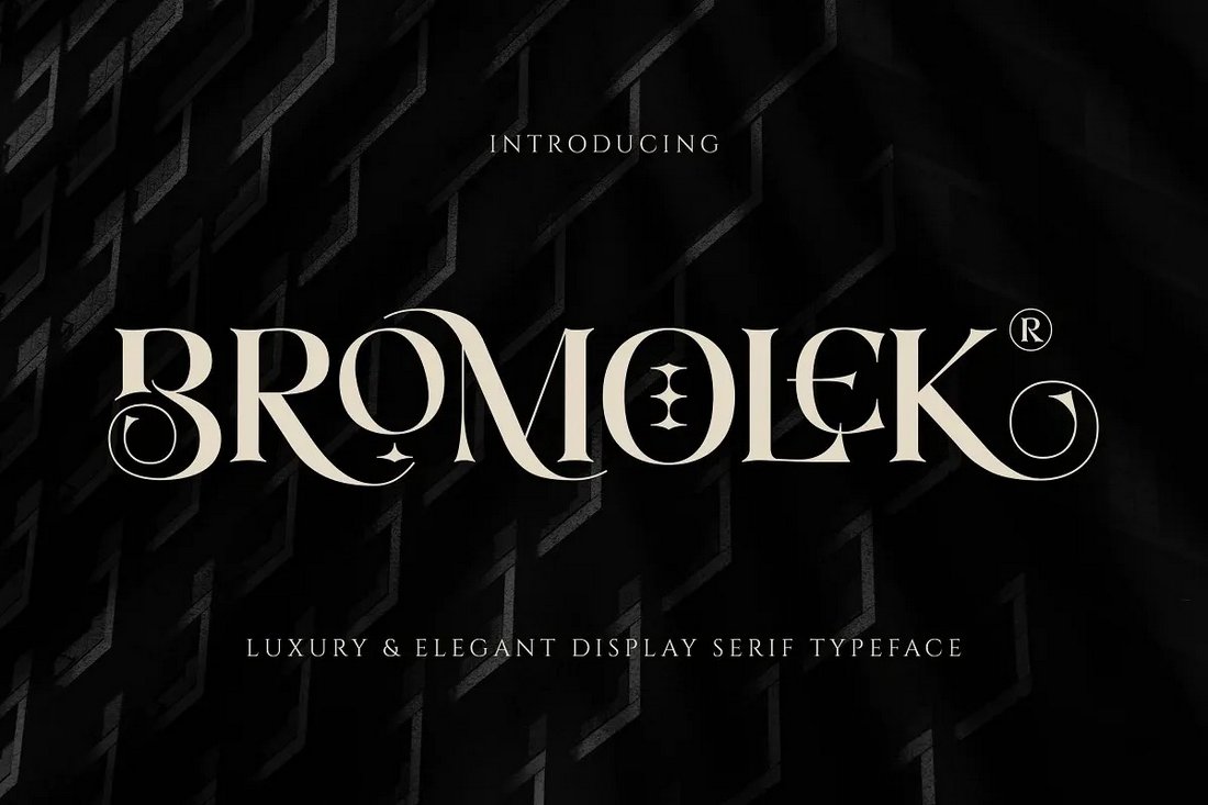 Bromolek - Free Monogram Font